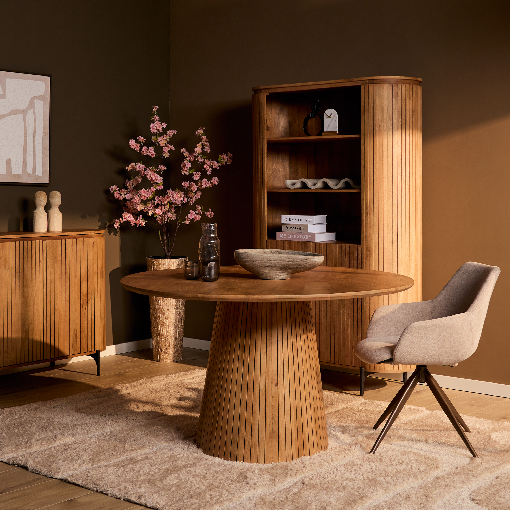 Eettafel Dammel Mangohout 150 cm