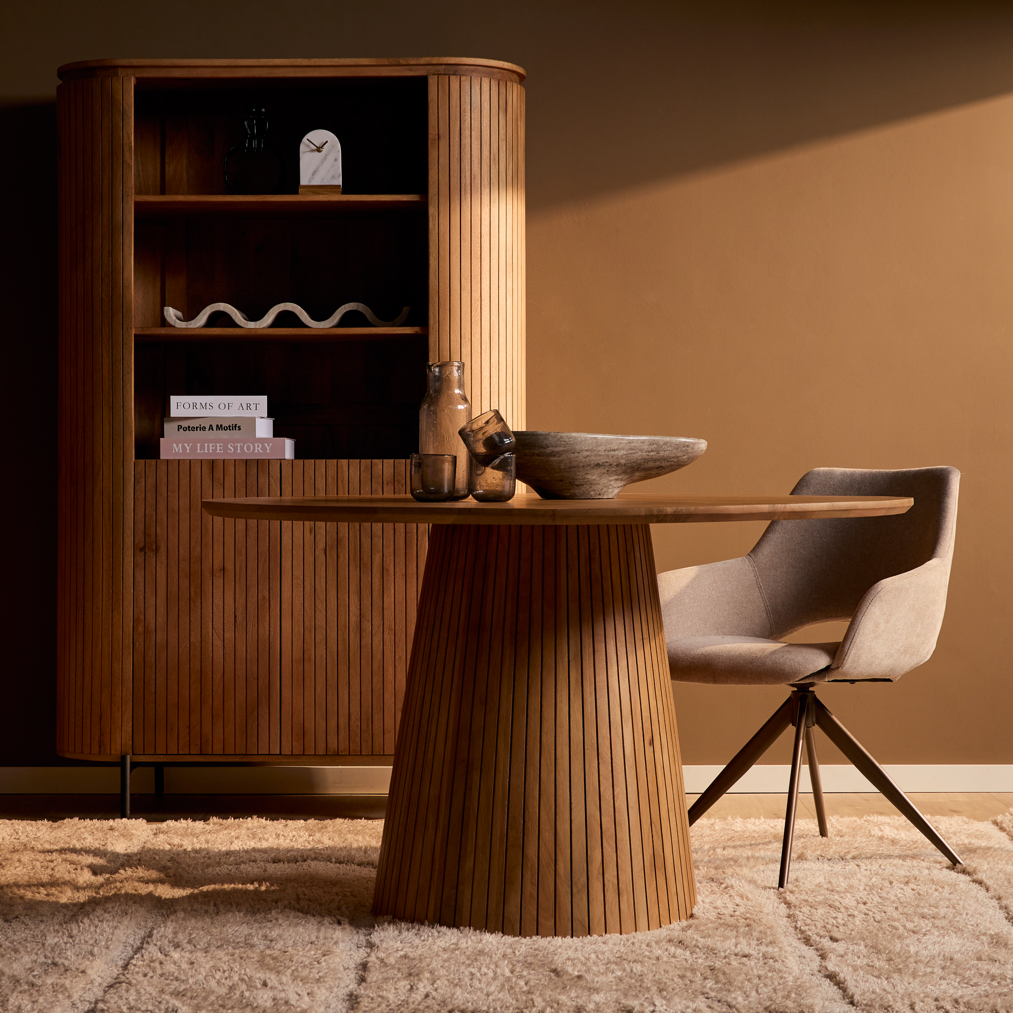 Eettafel Dammel Mangohout 150 cm - Afbeelding 3