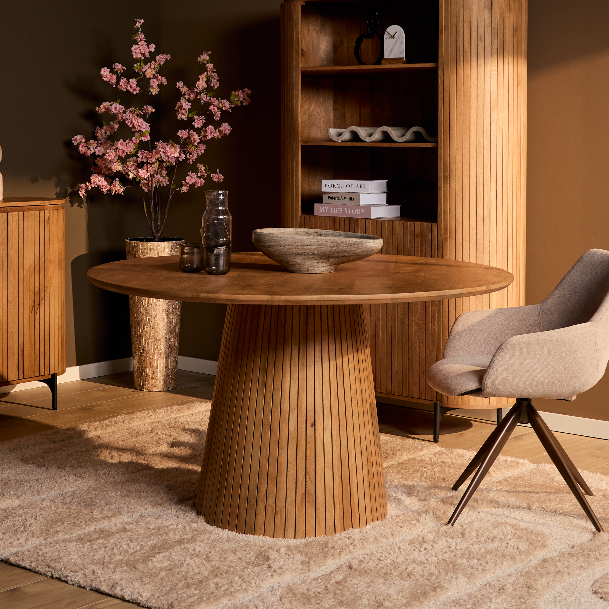Eettafel Dammel Mangohout 150 cm - Afbeelding 4