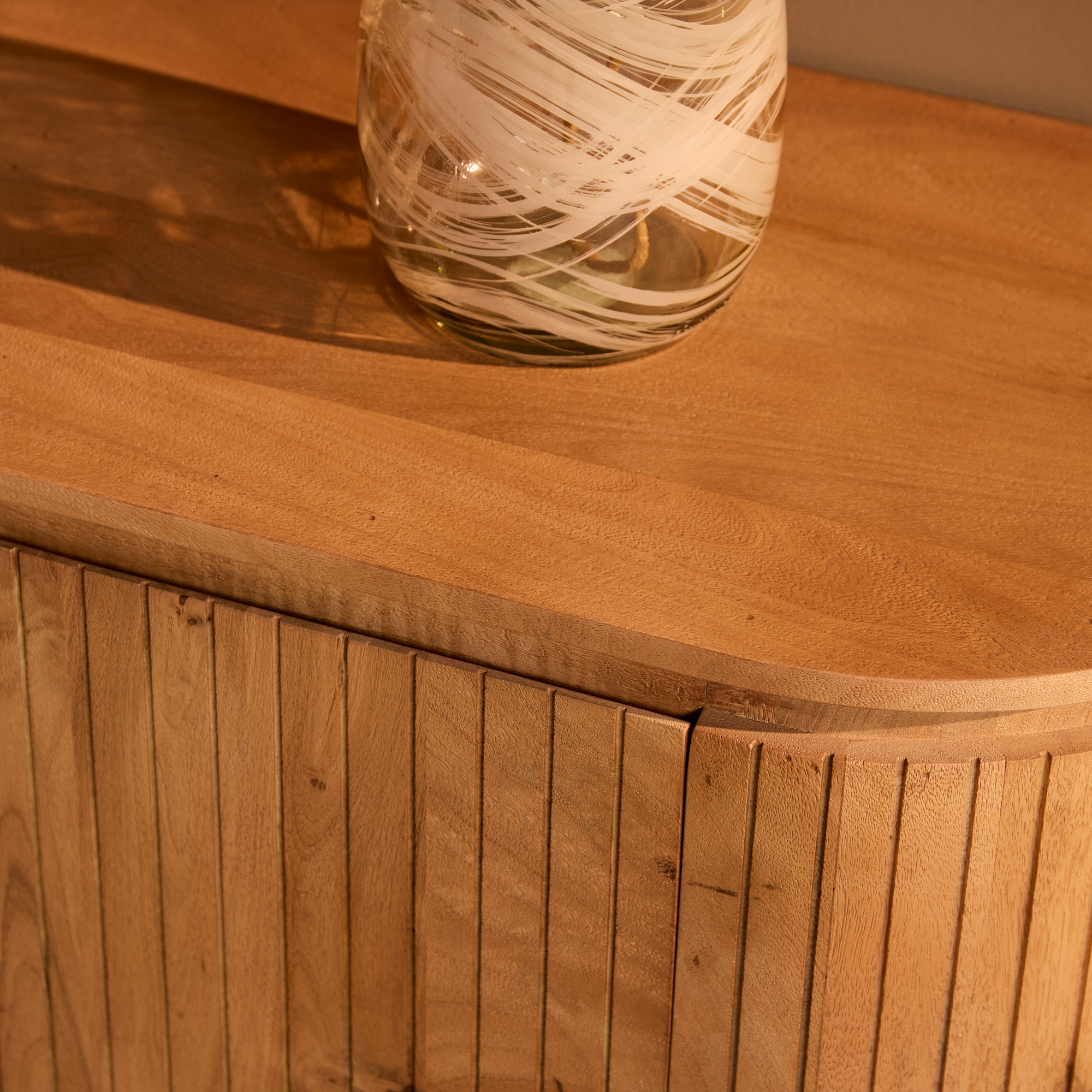 TV-meubel Stoolvena Naturel 165 cm - Afbeelding 2