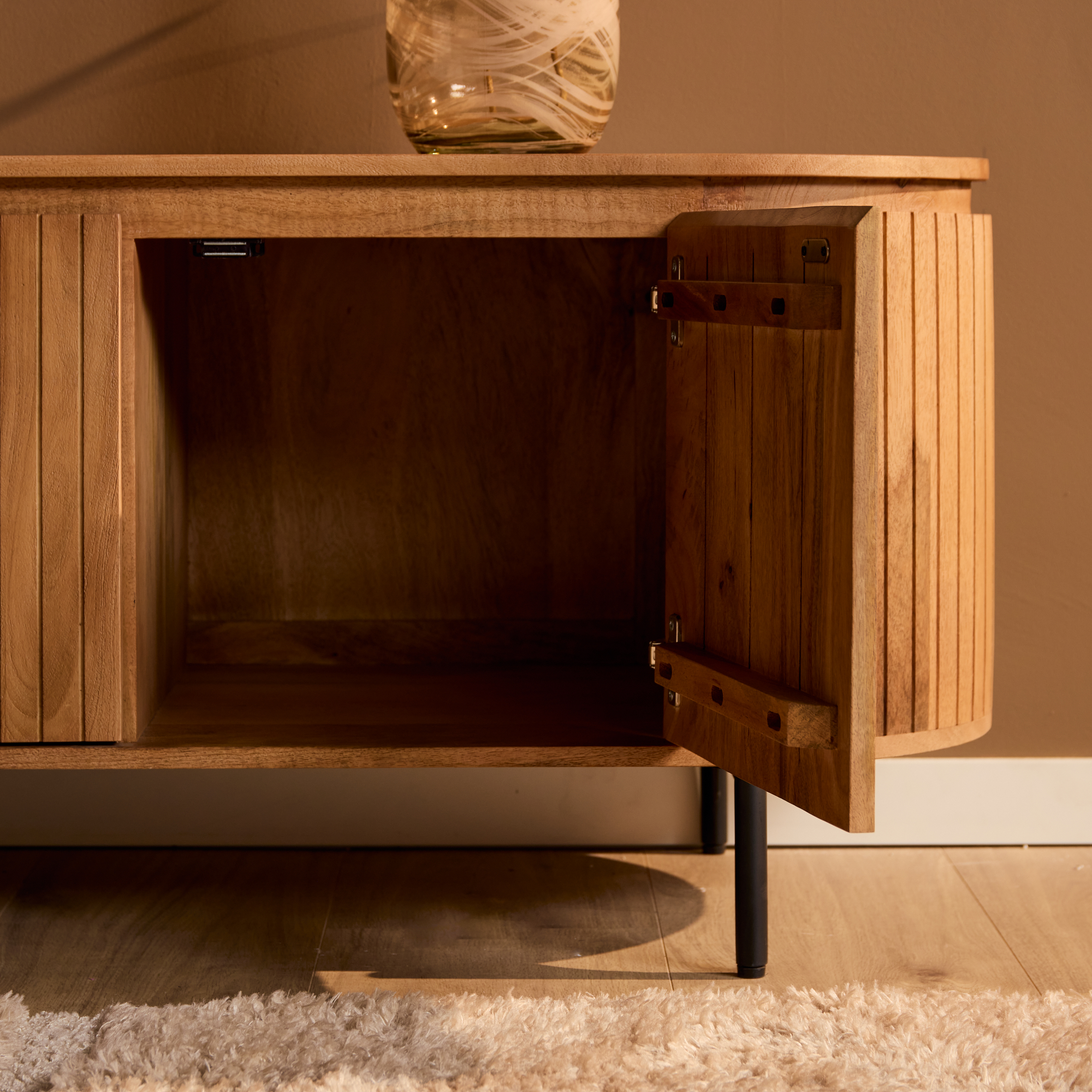 TV-meubel Stoolvena Naturel 165 cm - Afbeelding 4