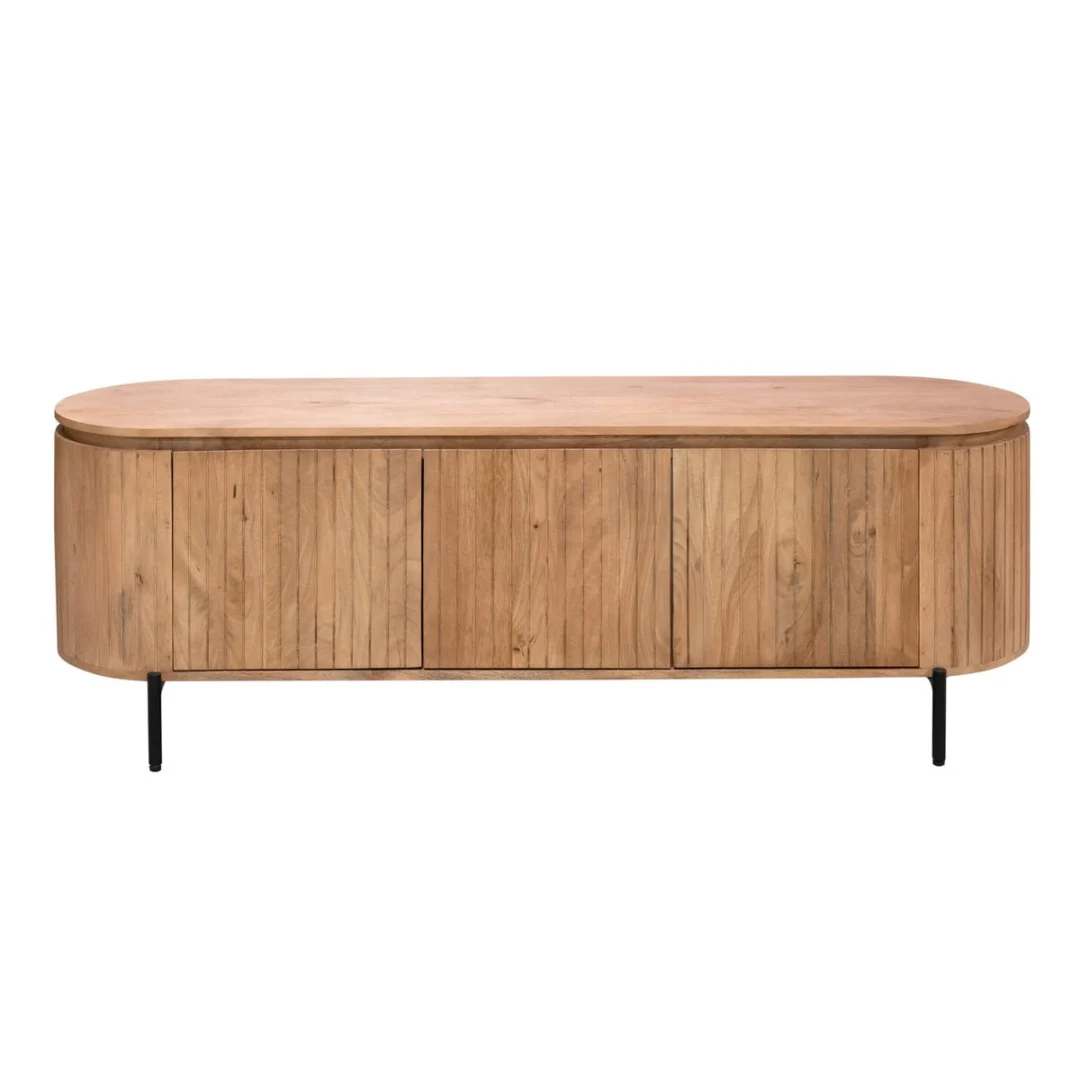 TV-meubel Stoolvena Naturel 165 cm - Afbeelding 5