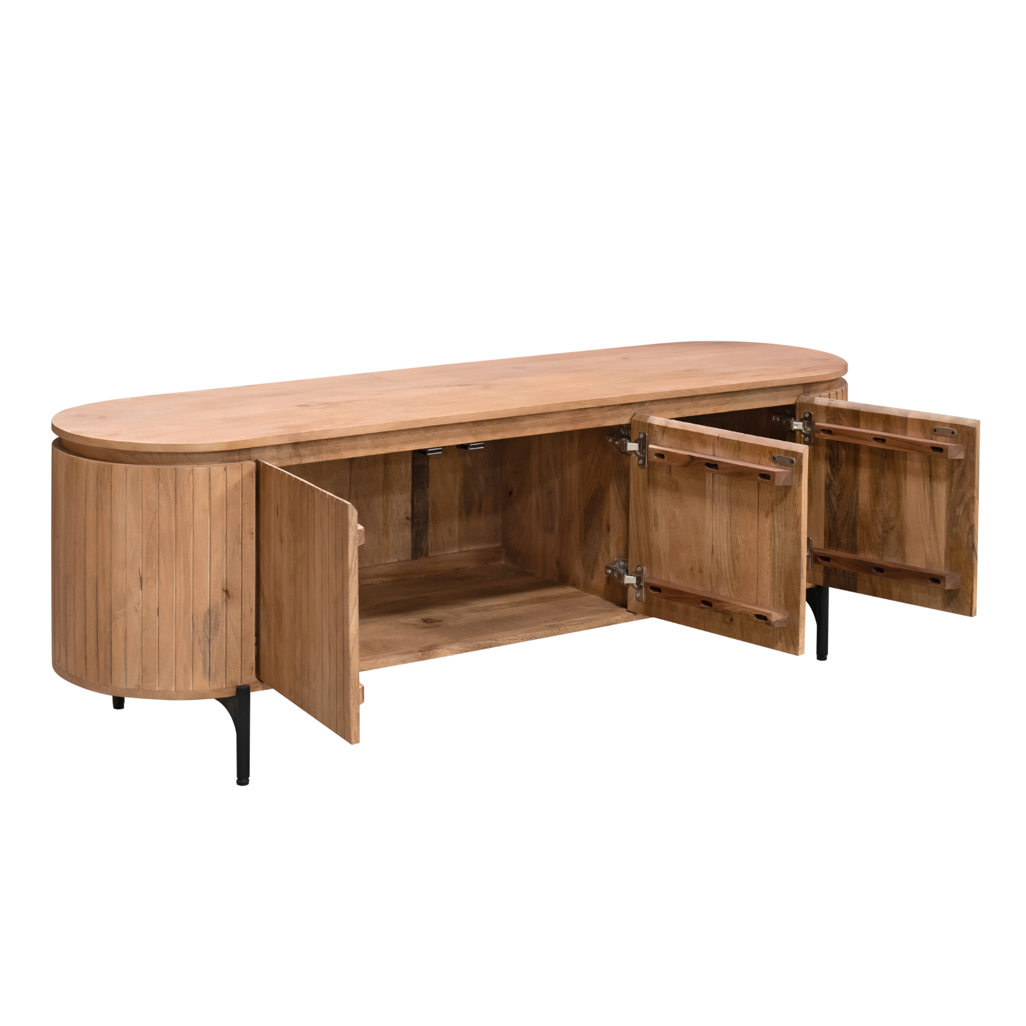 TV-meubel Stoolvena Naturel 165 cm - Afbeelding 9