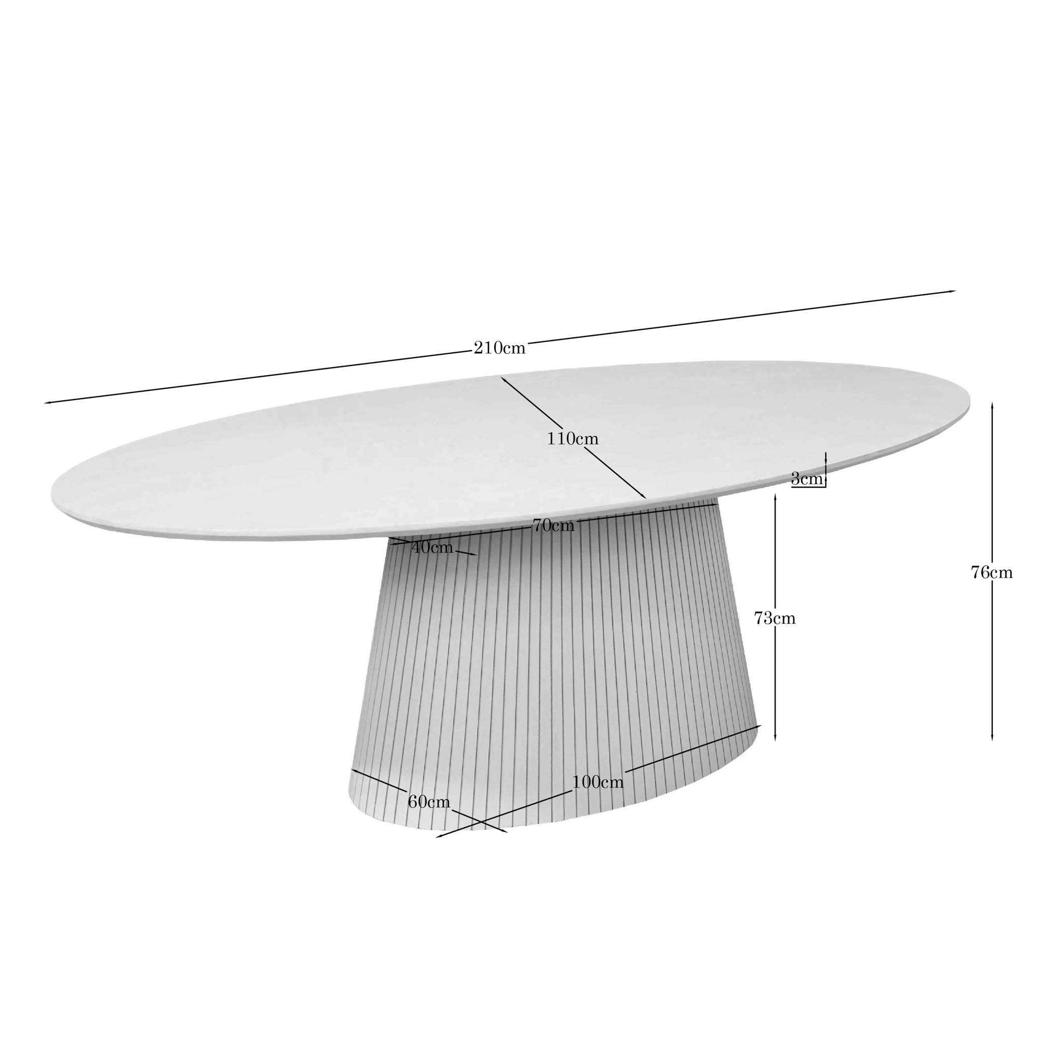 Eettafel Siler Mangohout 210 cm - Afbeelding 4