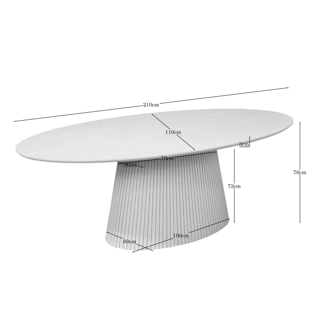 Eettafel Siler Mangohout 210 cm - Afbeelding 4