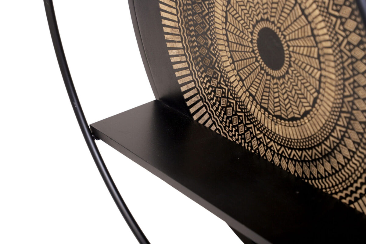 Wandplank Hoommar zwart hout – foto 4