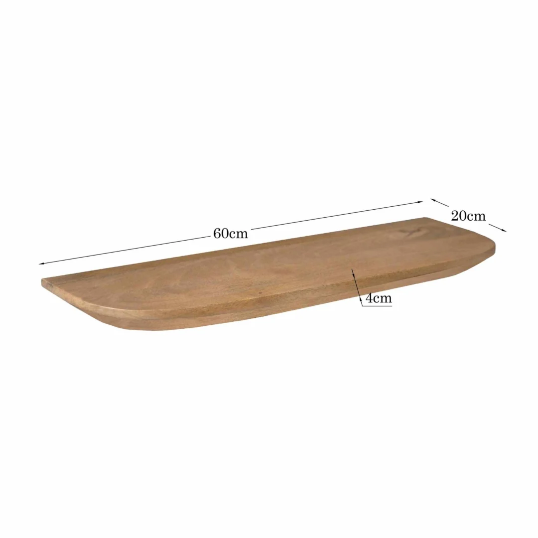 Wandplank Hustane Mangohout 60 cm - Set van 3 - Afbeelding 6