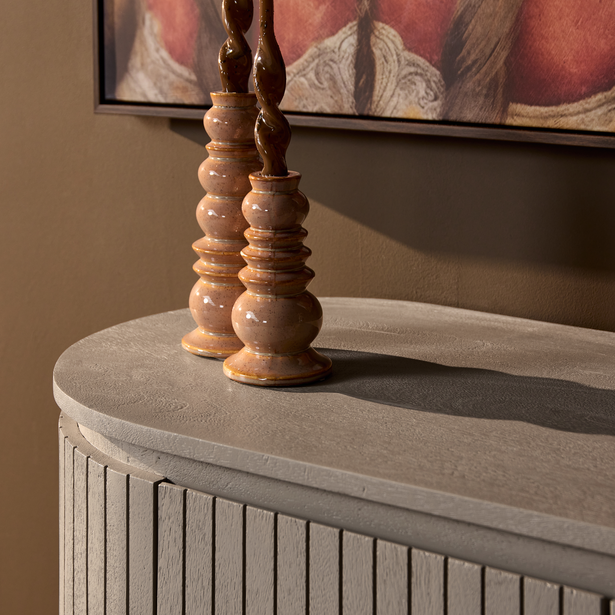 Kast Slaubin Taupe 115 cm - Afbeelding 2