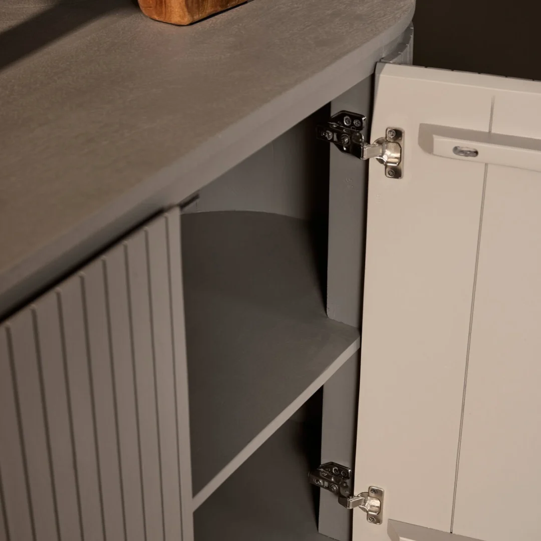 Dressoir Leilvu Taupe 210 cm - Afbeelding 5