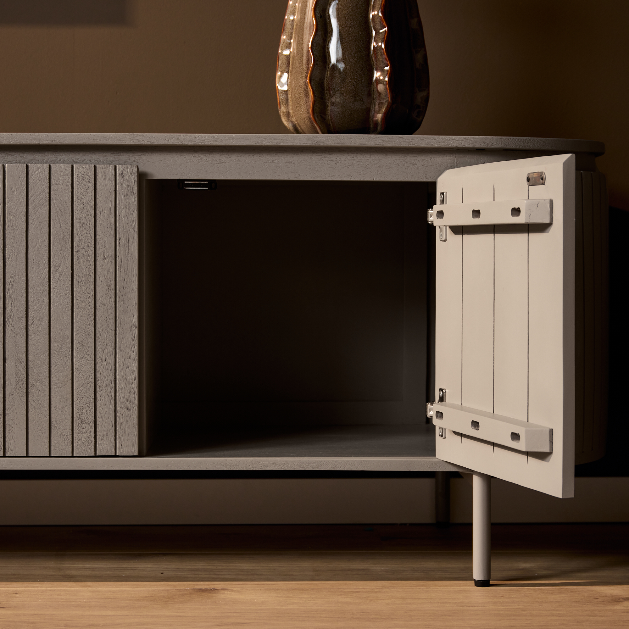 TV-meubel Slolvang Taupe 210 cm - Afbeelding 4