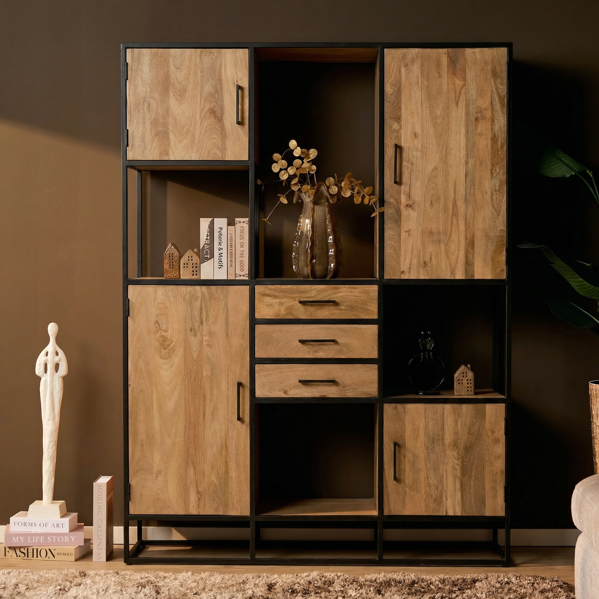 Vakkenkast Hamburg Naturel 160 cm - Afbeelding 6