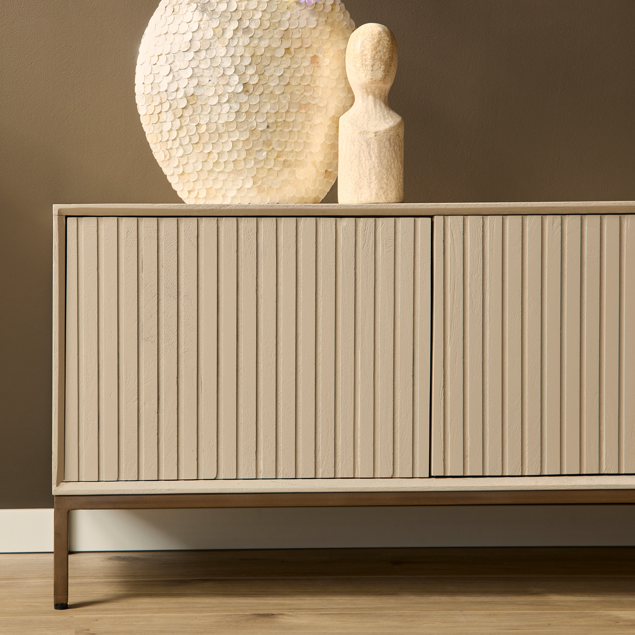 TV-meubel Donio Zand 210 cm - Afbeelding 2