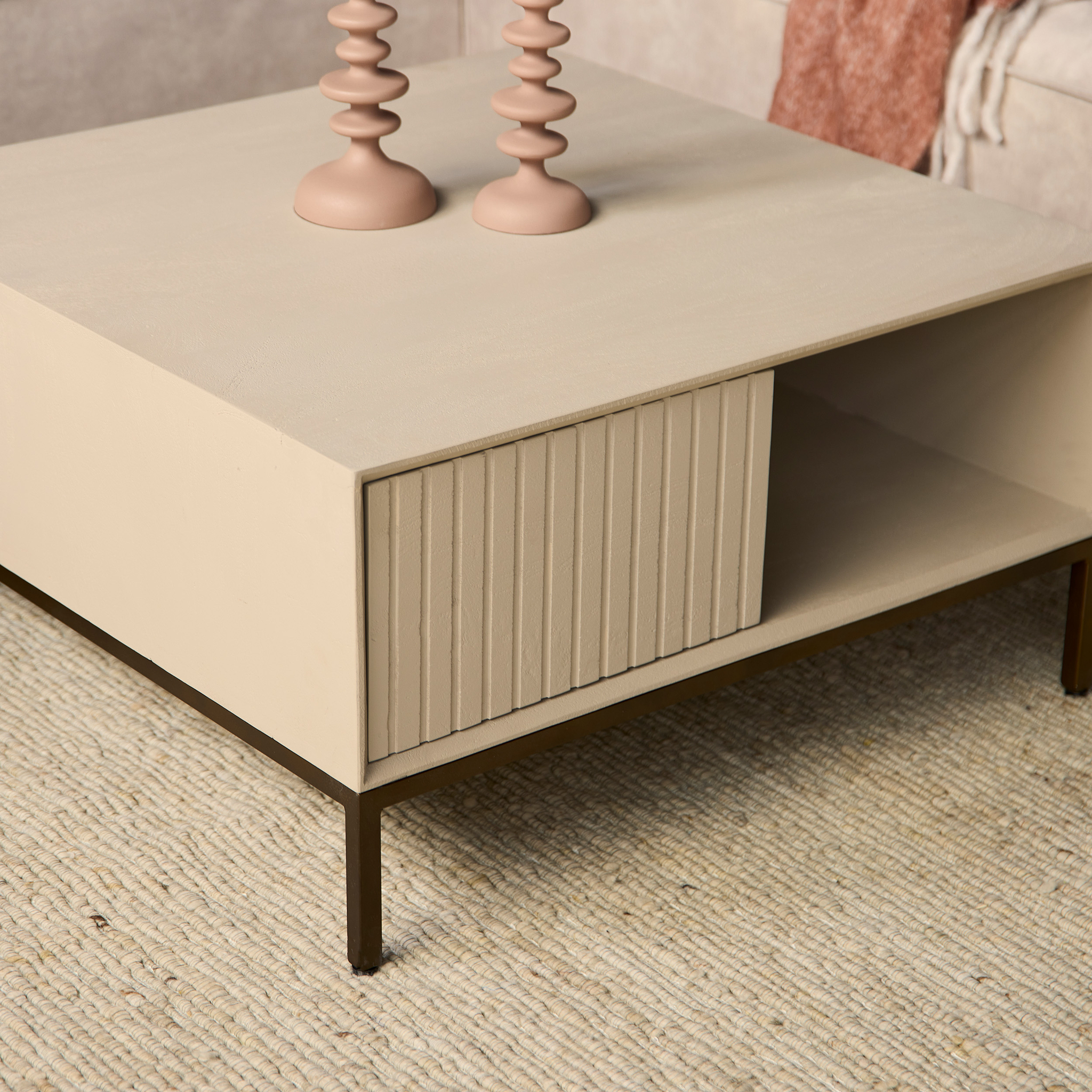 Salontafel Fleetura Zand 80 cm - Afbeelding 2