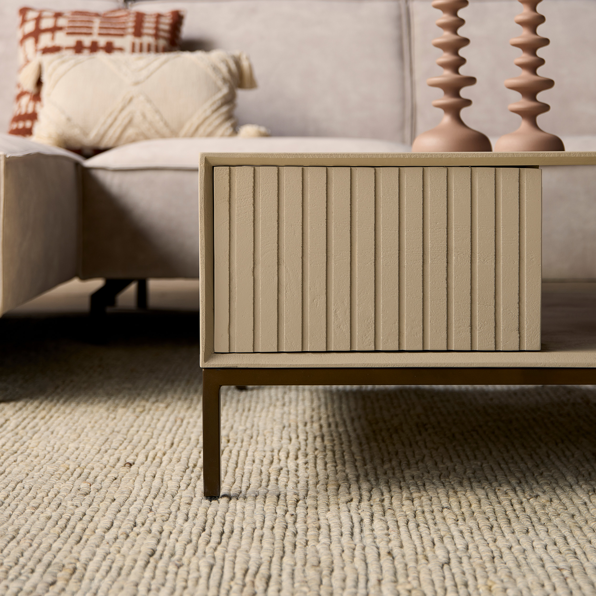 Salontafel Fleetura Zand 80 cm - Afbeelding 3