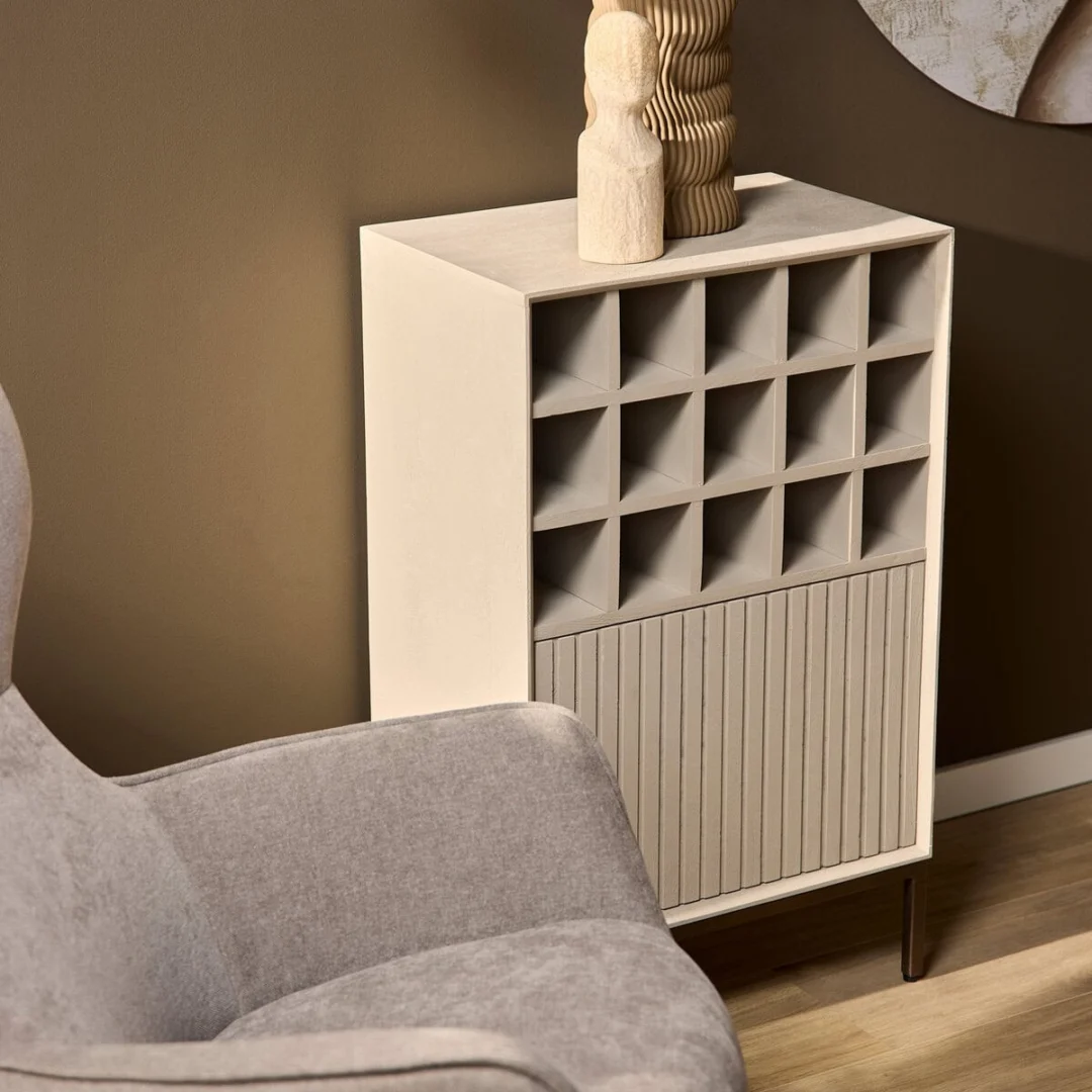 Wijnkast Kolland Zand 55 cm - Afbeelding 2