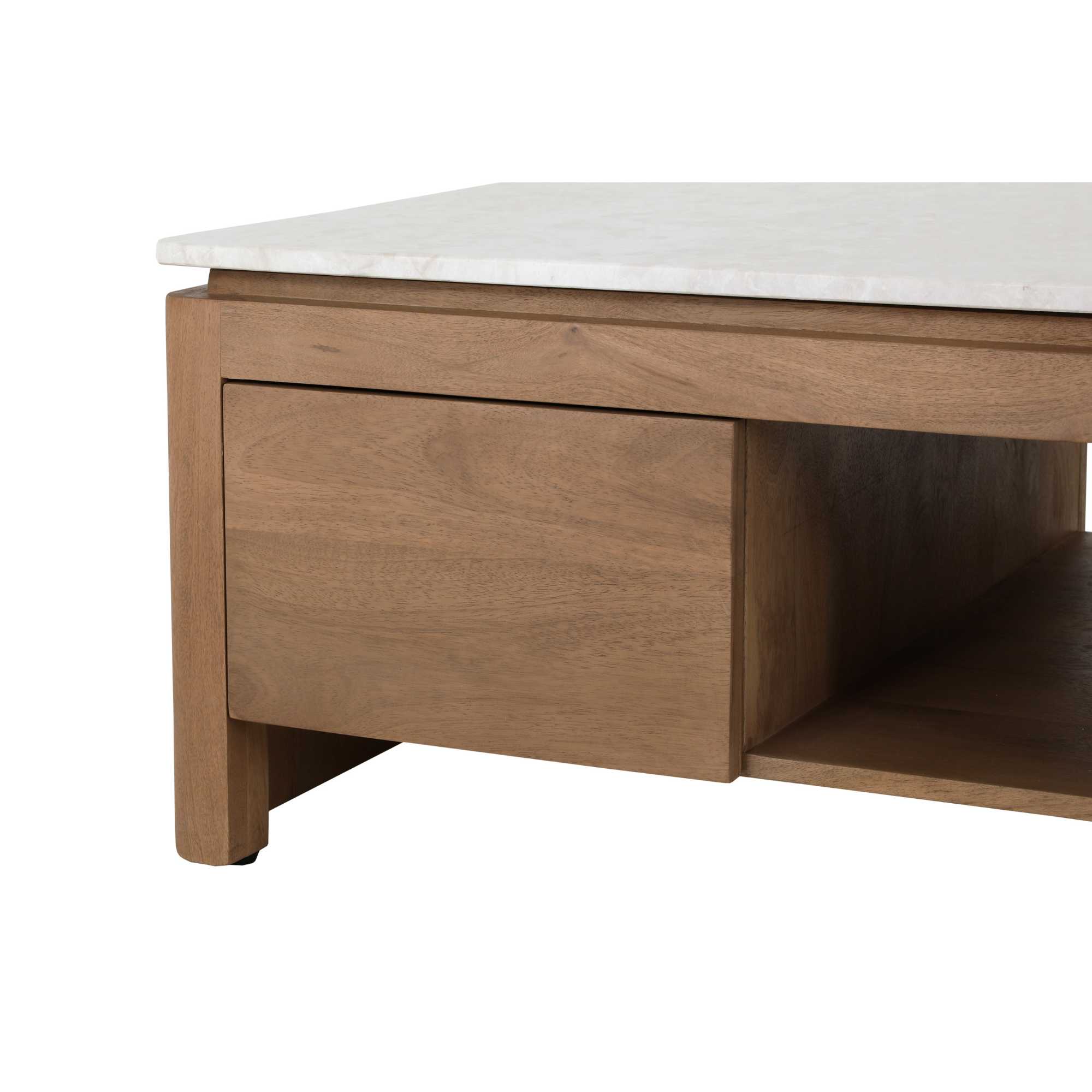Salontafel Flutar Mangohout 80 cm - Afbeelding 9