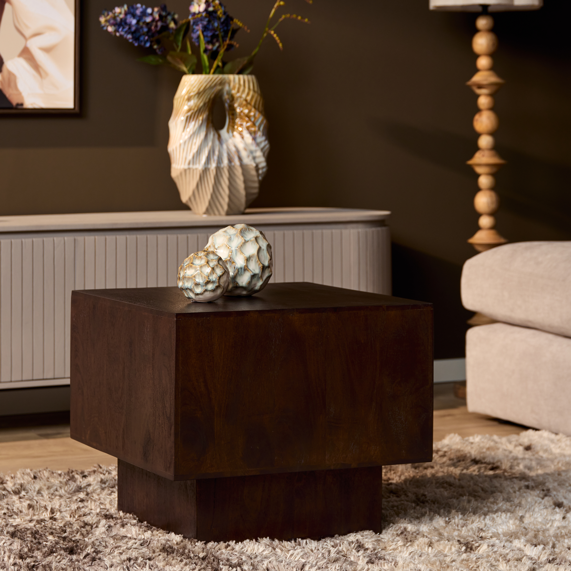 Salontafel Ponsane Mangohout 56 cm