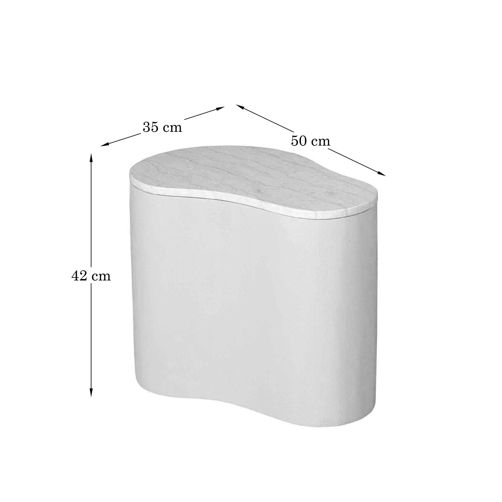 Salontafel Slelor Zand 50 cm - Afbeelding 2