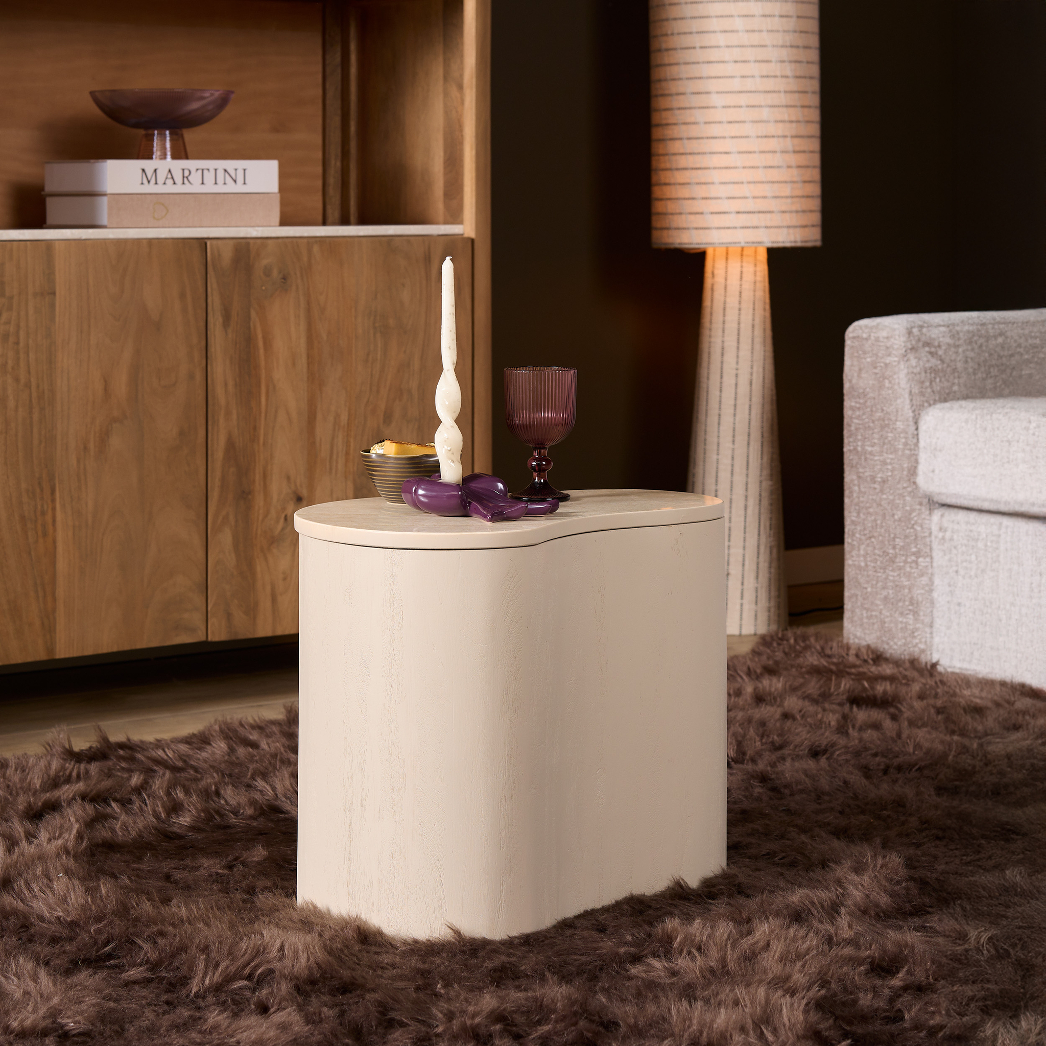 Salontafel Slelor Zand 50 cm - Afbeelding 7