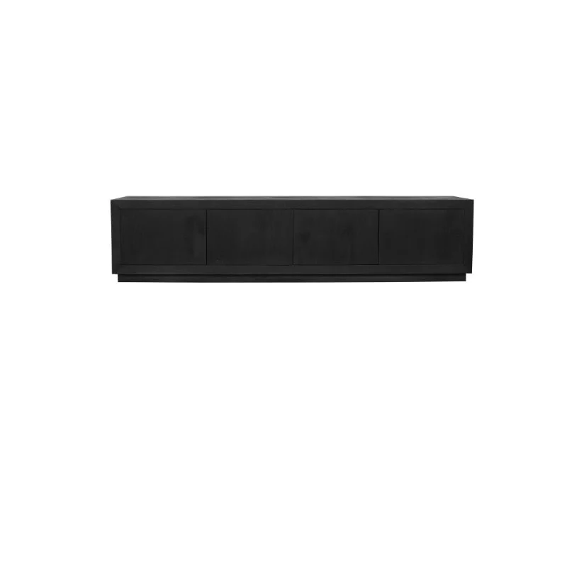 TV-meubel Stissar Zwart 200 cm - Afbeelding 2
