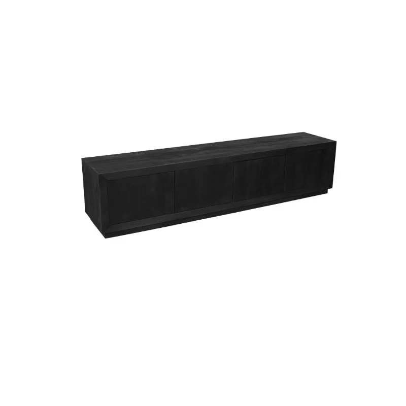 TV-meubel Stissar Zwart 200 cm - Afbeelding 3