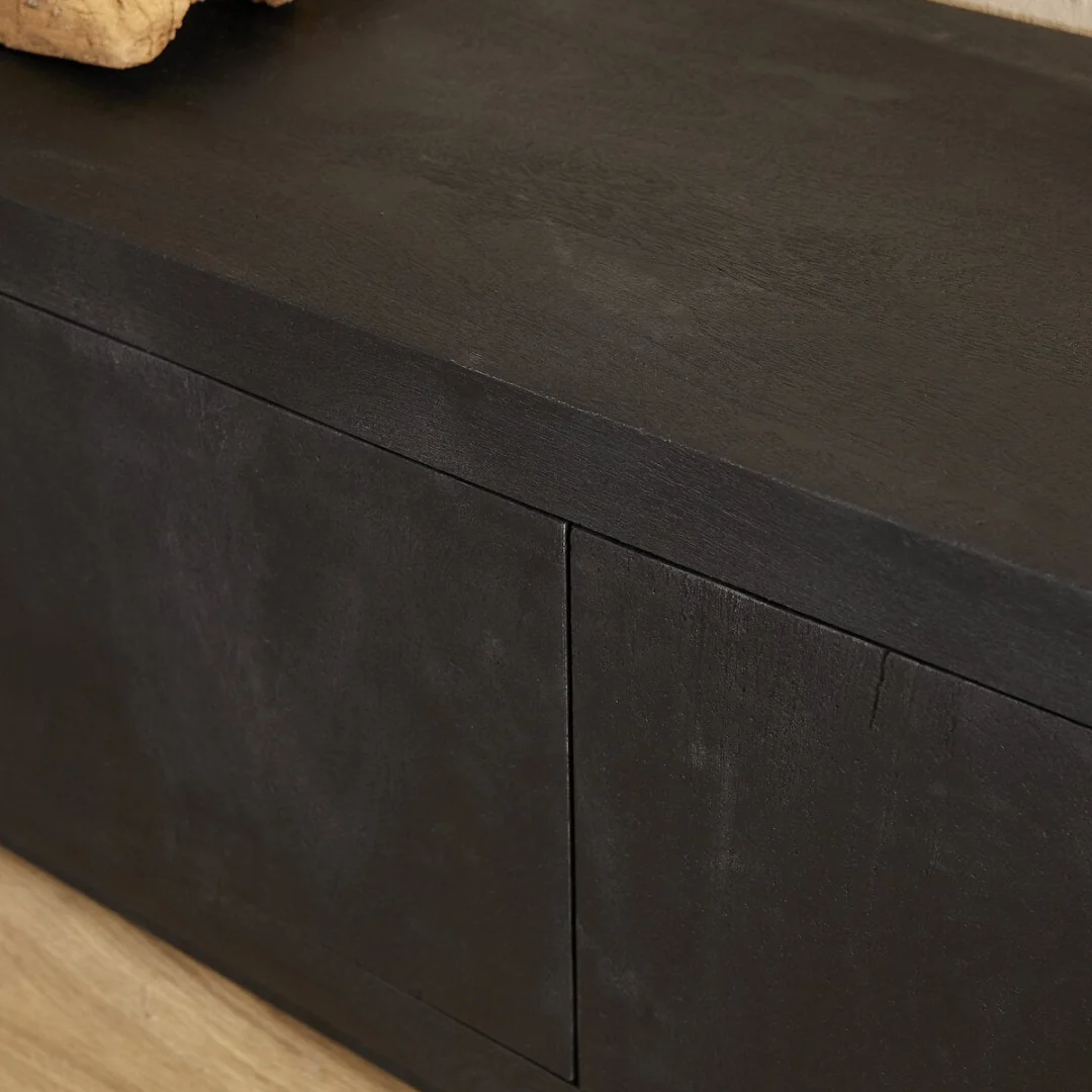 TV-meubel Stissar Zwart 200 cm - Afbeelding 5