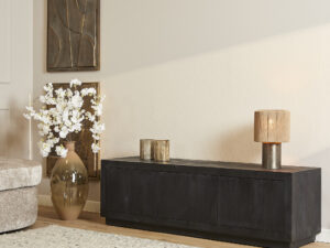 TV-meubel Teindano Zwart 150 cm