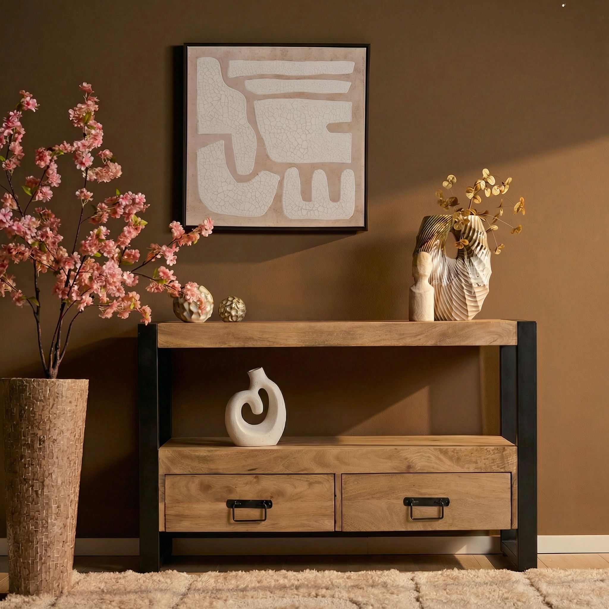 TV-meubel Jieskol Naturel 120 cm - Afbeelding 6