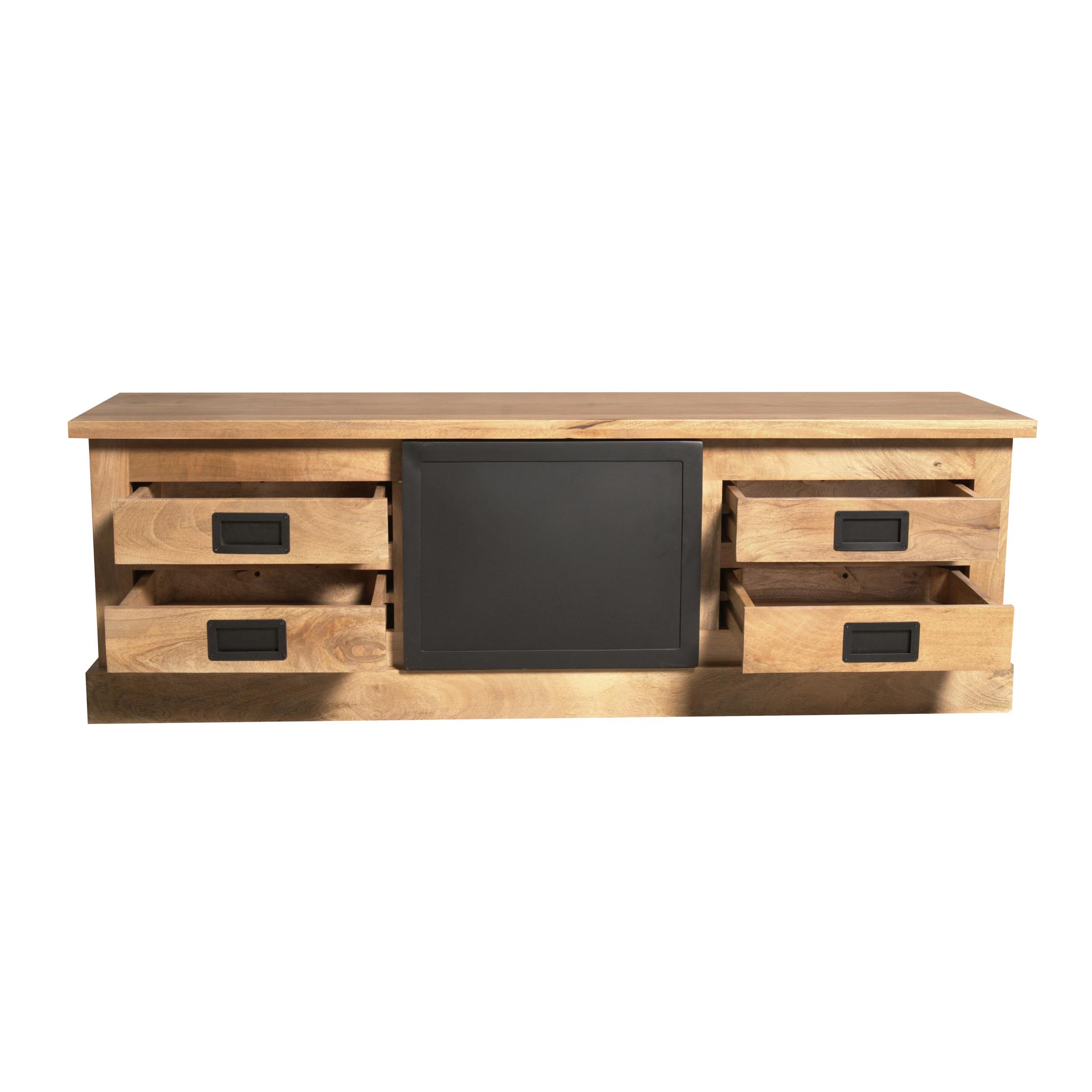 TV-meubel Skeenan Naturel 155 cm - Afbeelding 4