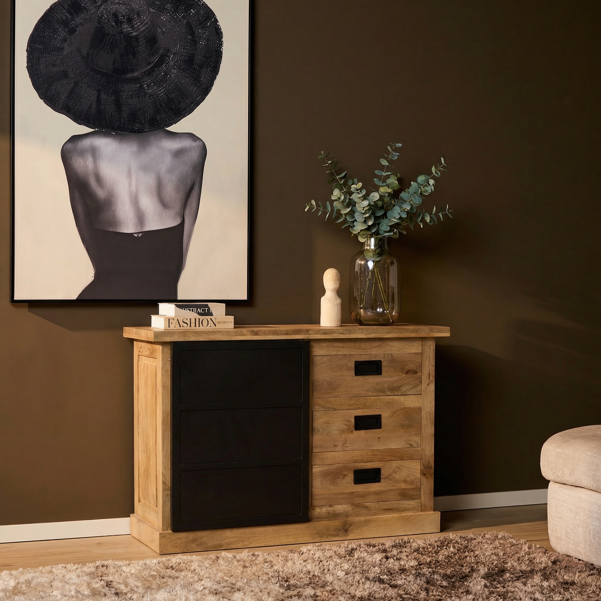 Ladekast Romy Naturel 100 cm - Afbeelding 7