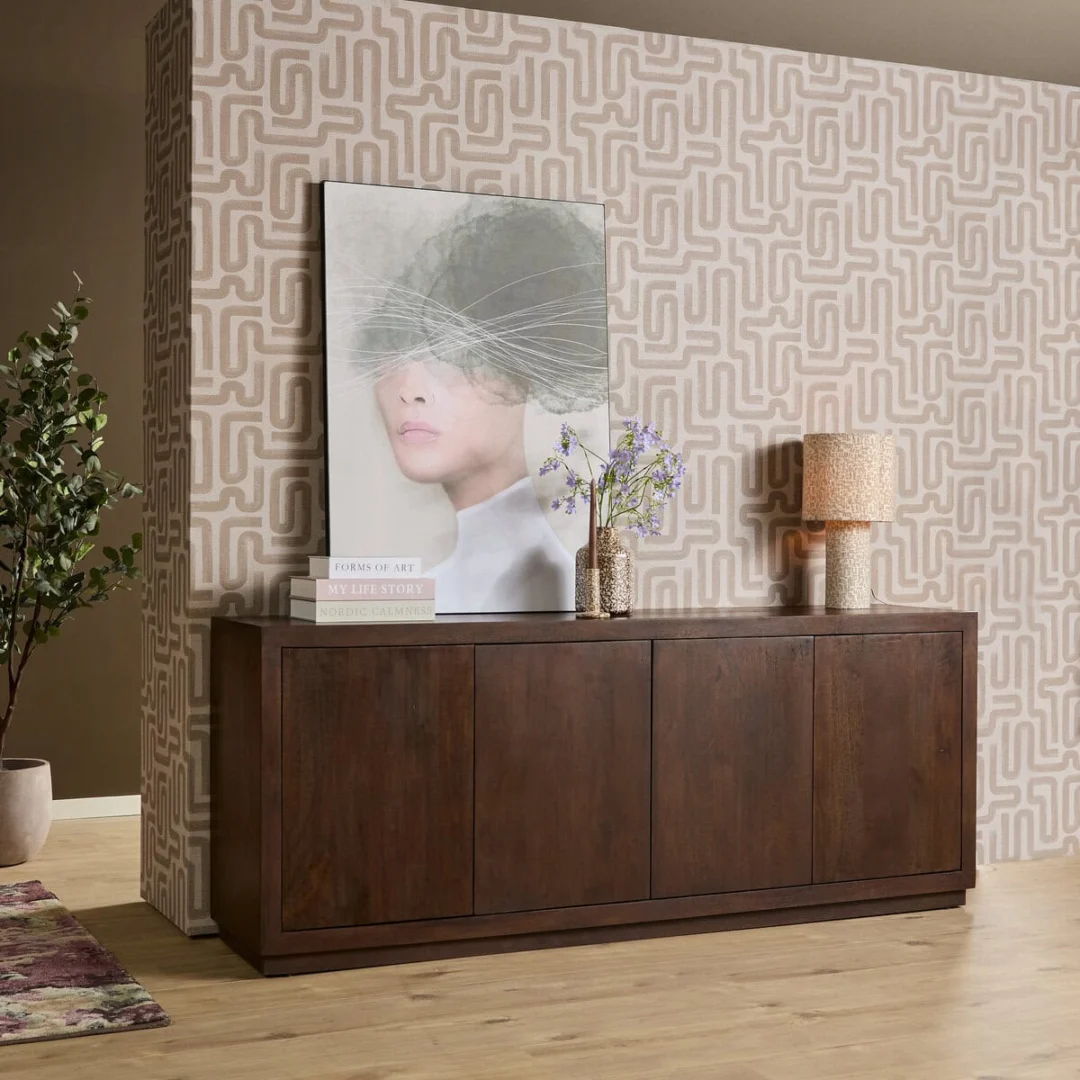 Dressoir Prilvena Bruin 200 cm - Afbeelding 9