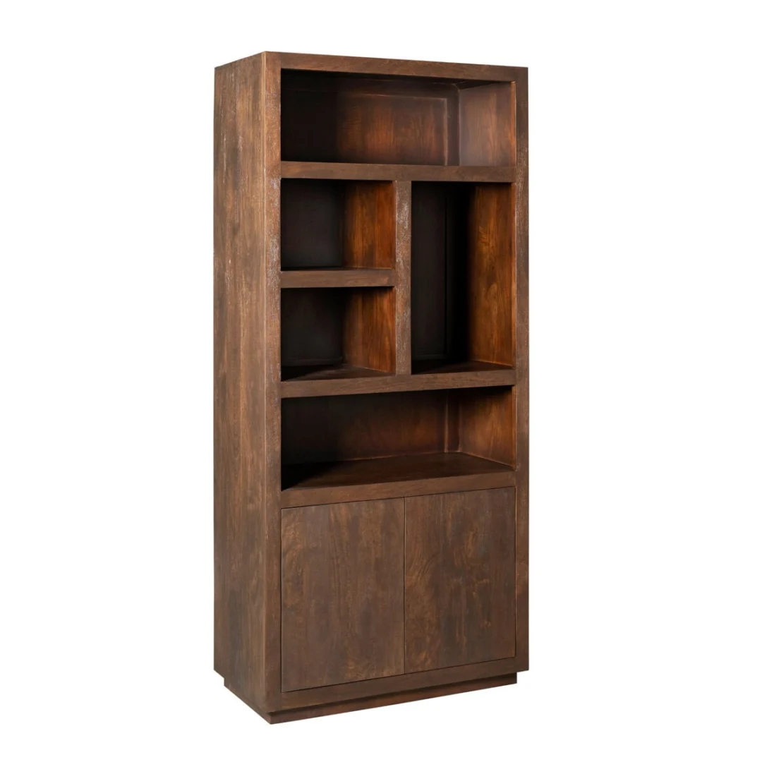 Vakkenkast Teendira Bruin 90 cm - Afbeelding 2