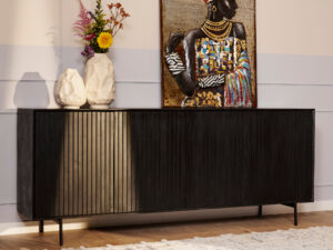 Dressoir Troommio Zwart 210 cm