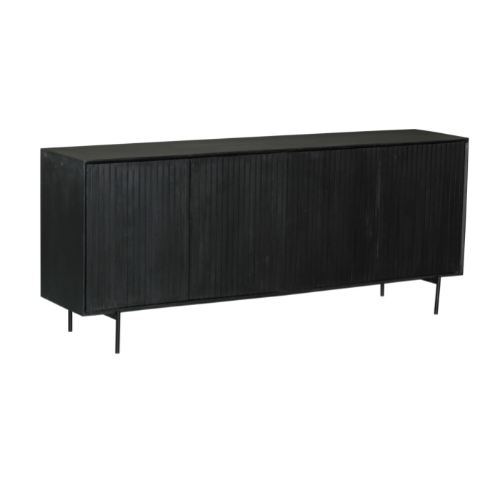 Dressoir Troommio Zwart 210 cm - Afbeelding 8
