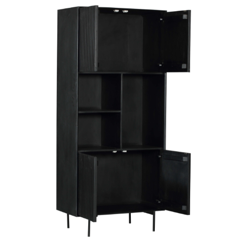 Vakkenkast Skusond Zwart 90 cm - Afbeelding 5