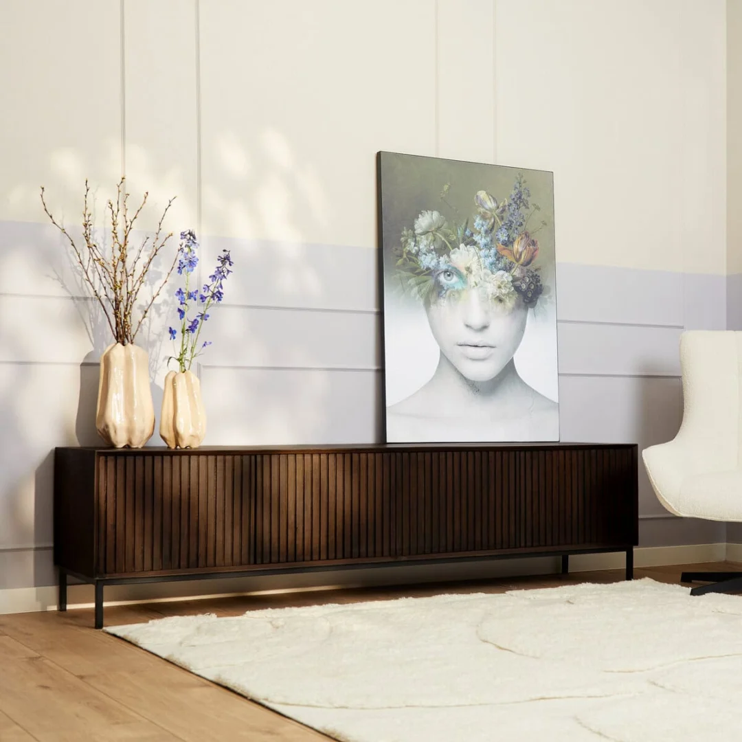 TV-meubel Laasone Bruin 210 cm - Afbeelding 4