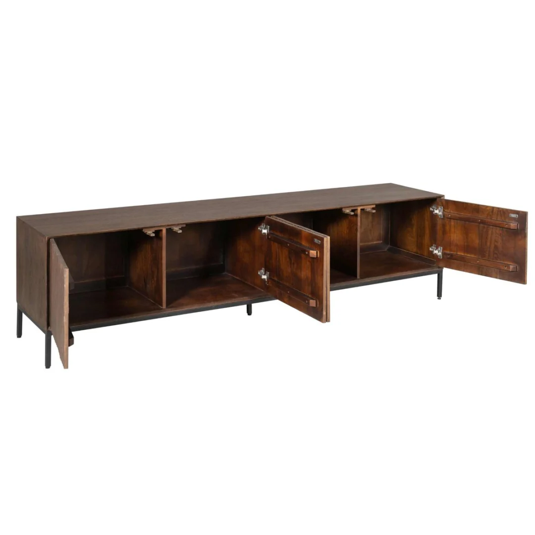 TV-meubel Laasone Bruin 210 cm - Afbeelding 5