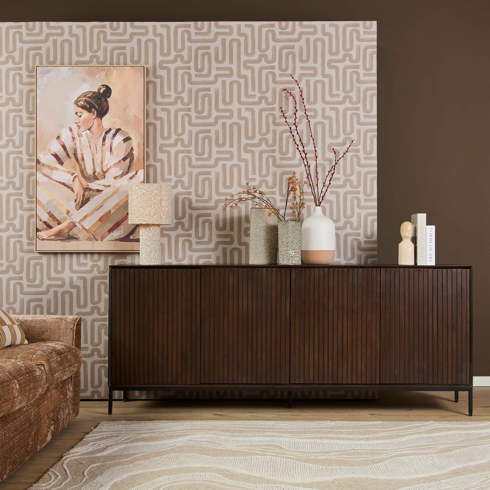 Dressoir Domman Bruin 210 cm - Afbeelding 11