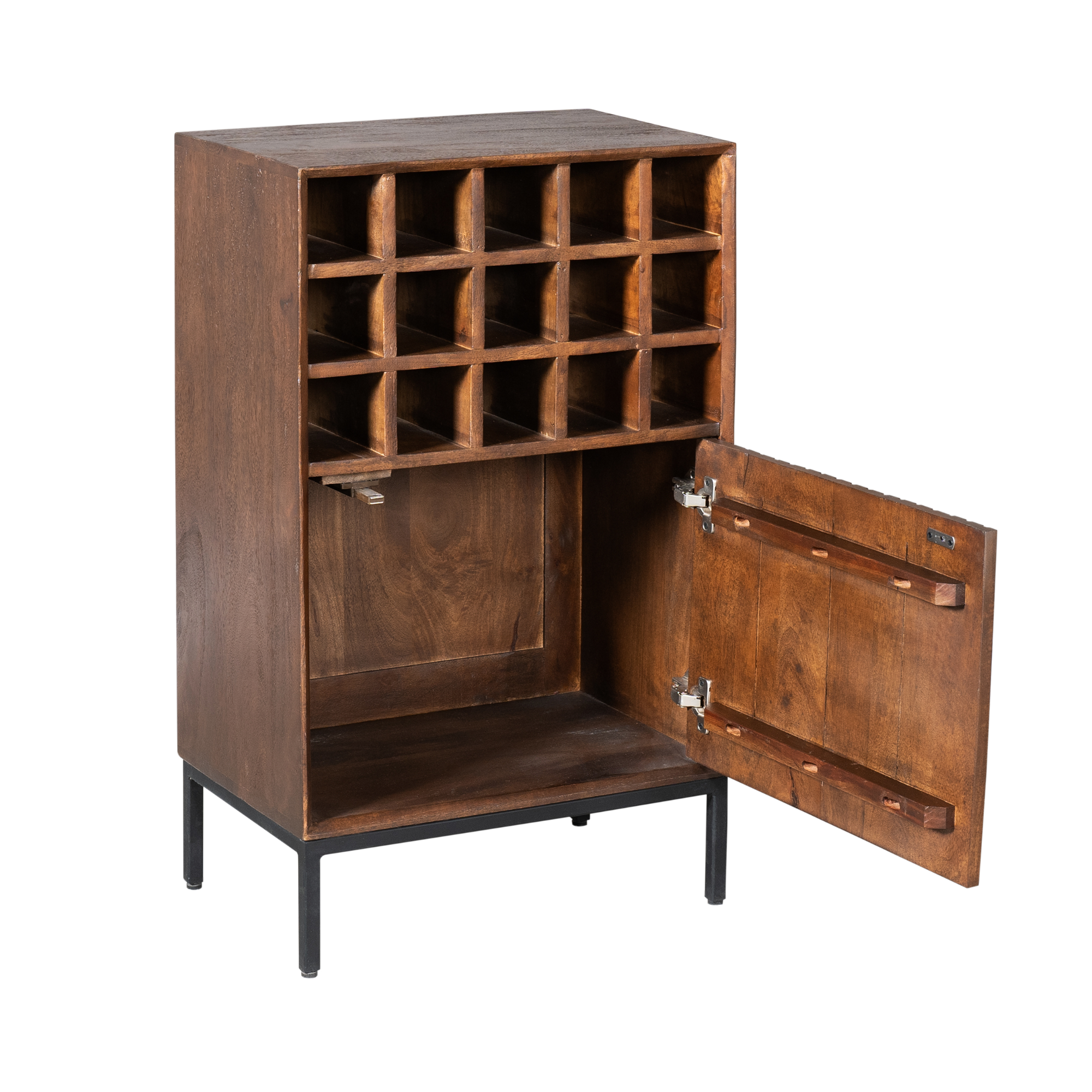 Wijnkast Peistano Bruin 55 cm - Afbeelding 2