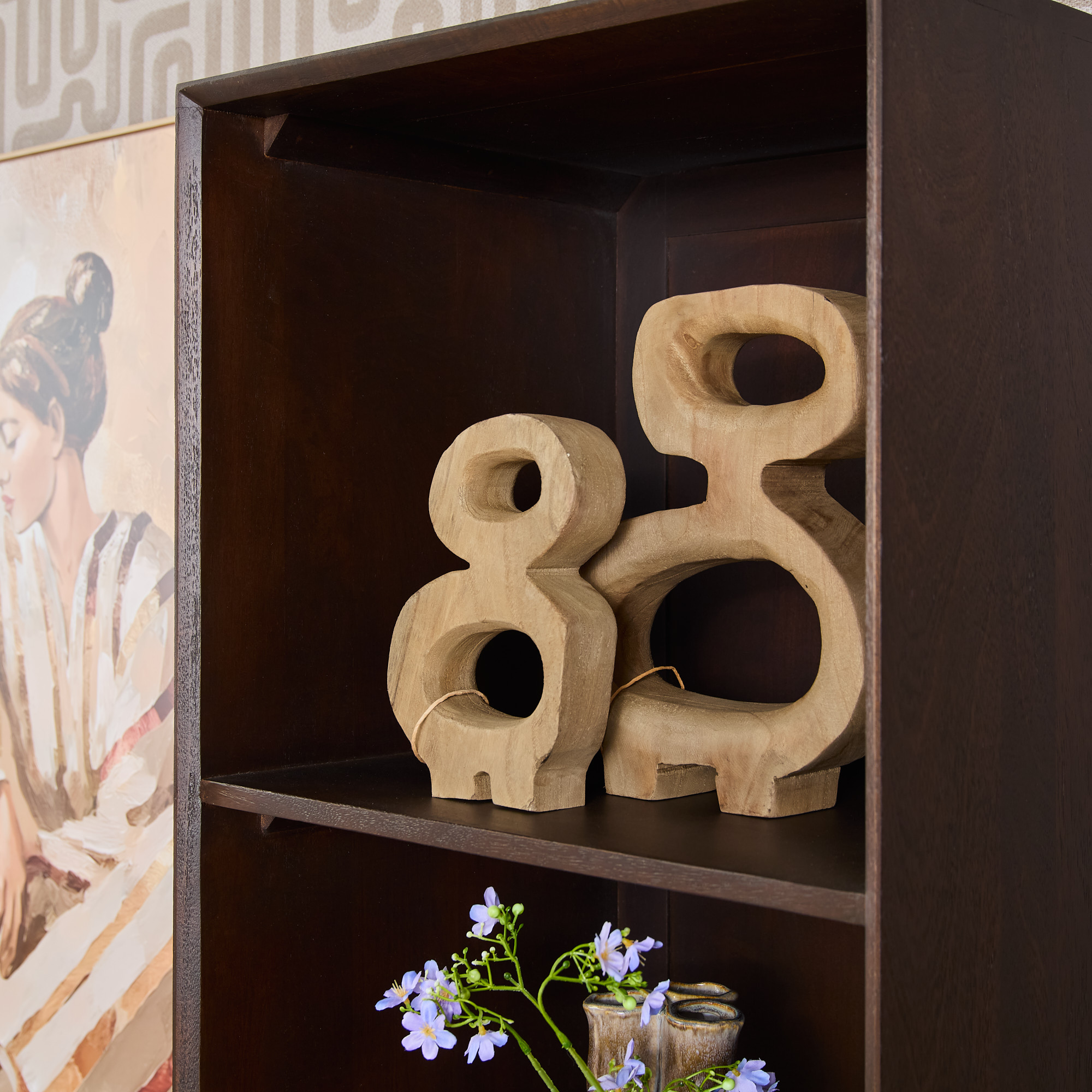 Boekenkast Naallero Bruin 55 cm - Afbeelding 7