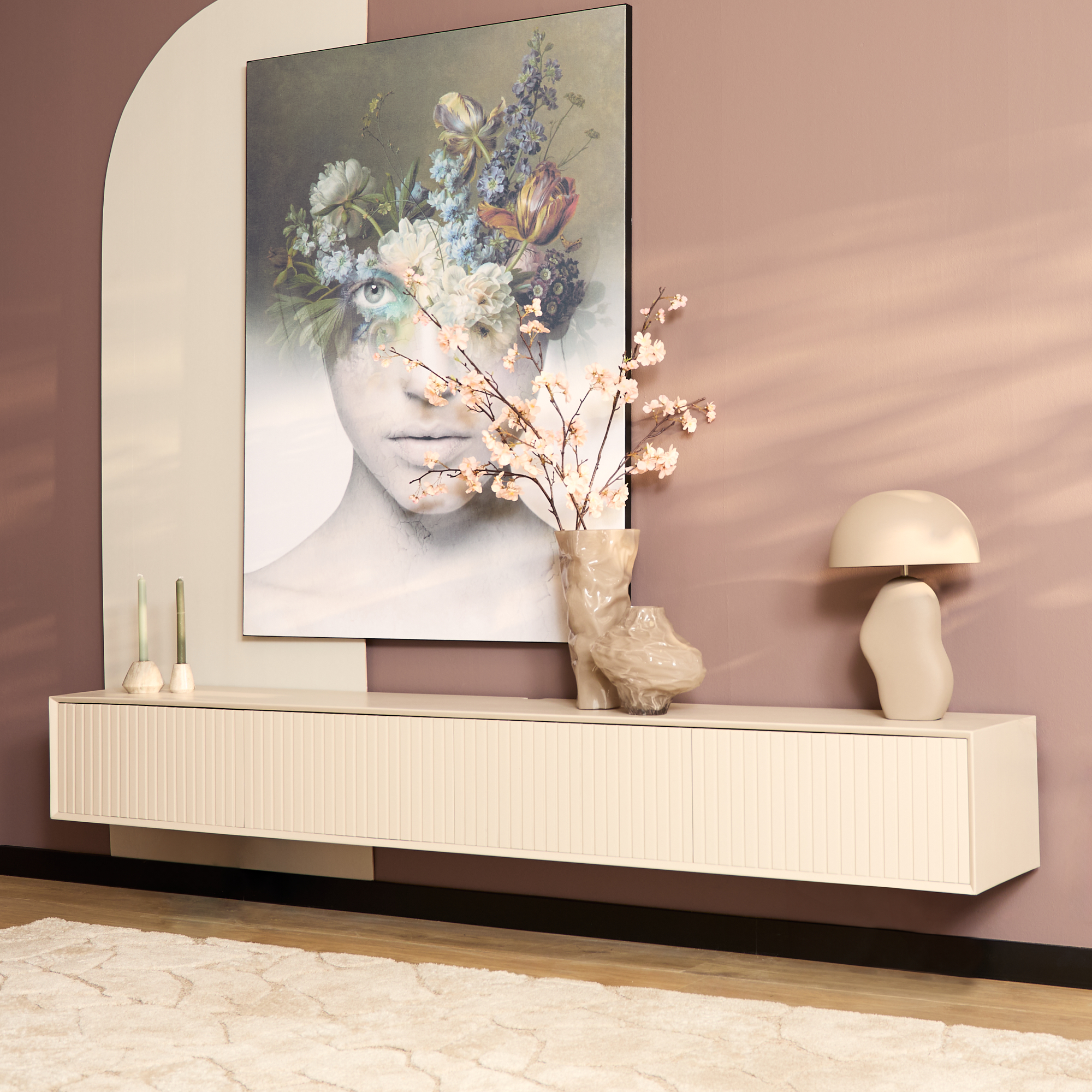 TV-meubel Peiras Zand 200 cm