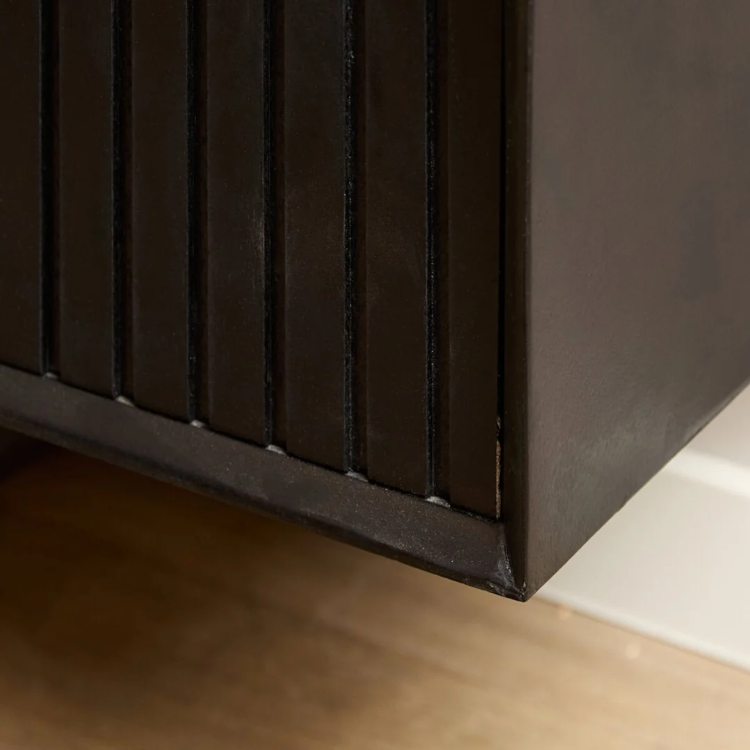 TV-meubel Naande Zwart 240 cm - Afbeelding 3