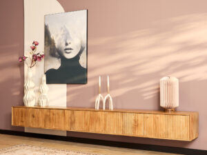 TV-meubel Gannun Naturel 280 cm