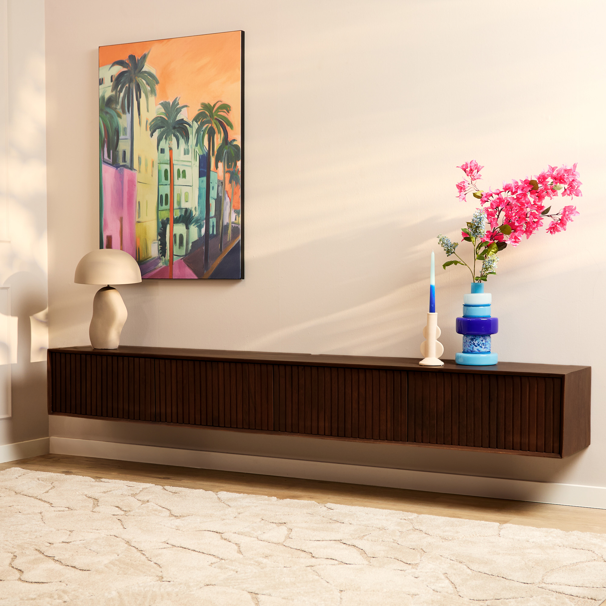 TV-meubel Toonella Bruin 240 cm