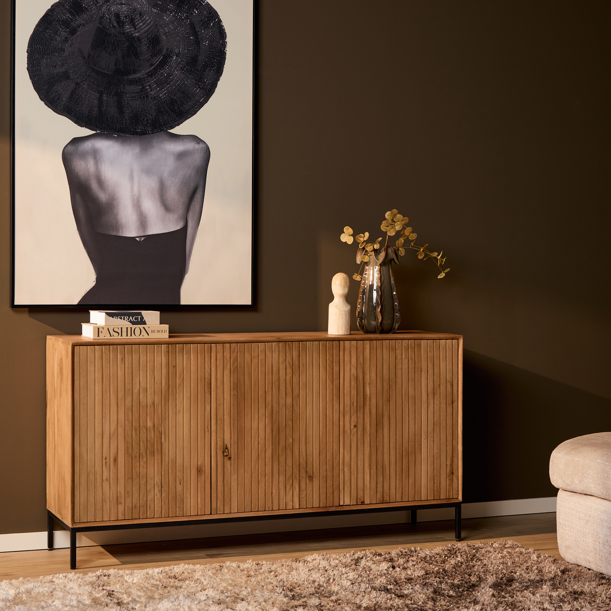 Dressoir Greermaro Naturel 165 cm