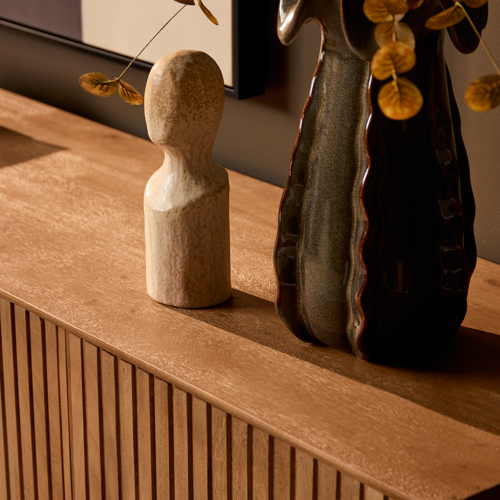Dressoir Greermaro Naturel 165 cm - Afbeelding 3