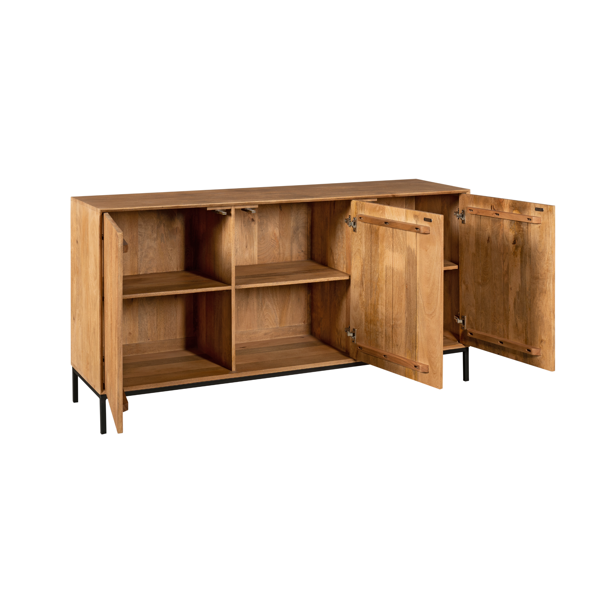 Dressoir Greermaro Naturel 165 cm - Afbeelding 8