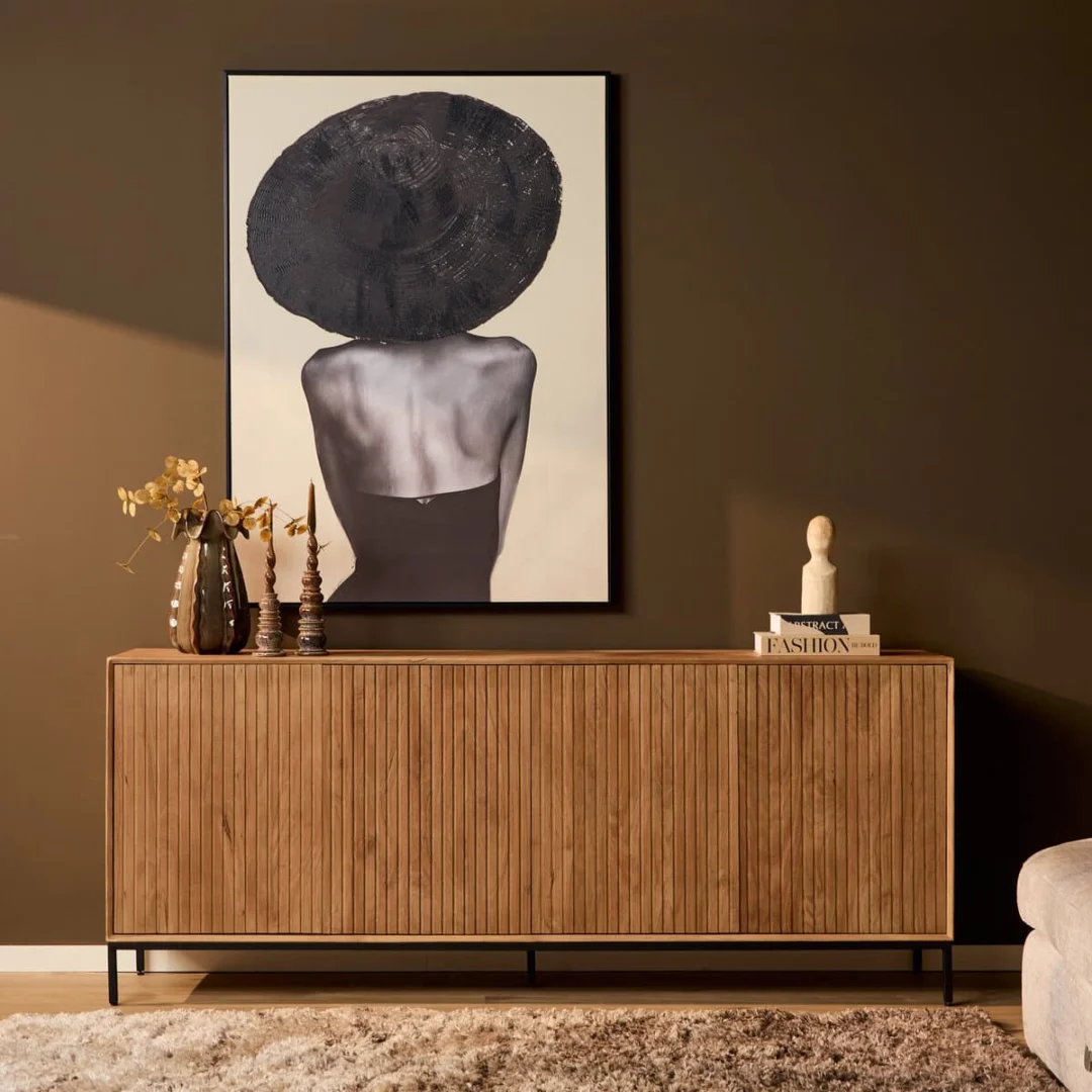 Dressoir Caanses Naturel 210 cm - Afbeelding 2