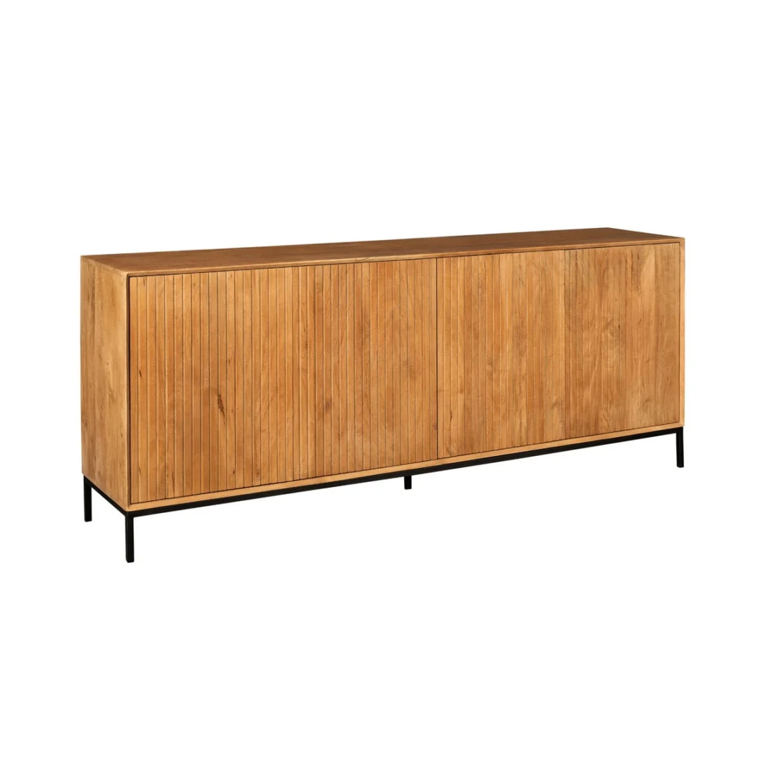 Dressoir Caanses Naturel 210 cm - Afbeelding 8