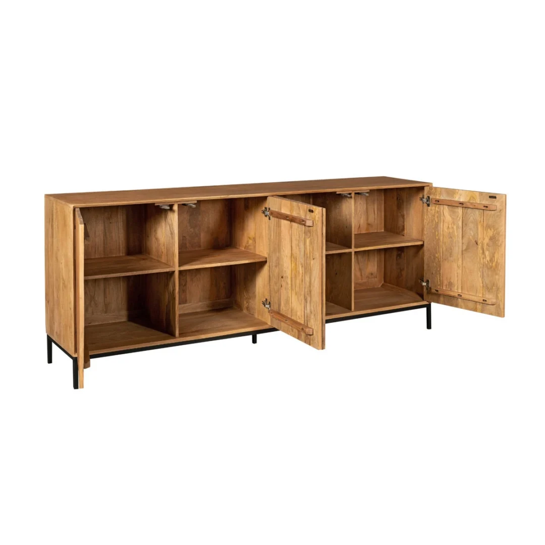 Dressoir Caanses Naturel 210 cm - Afbeelding 9